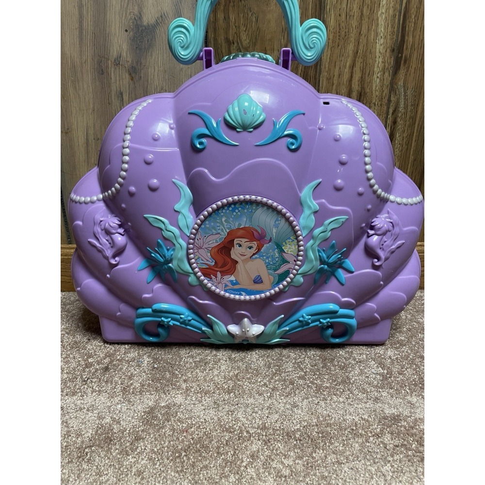 Disney Little‎ Mermaid Vanity Case Singing Case Missing Accessories Works